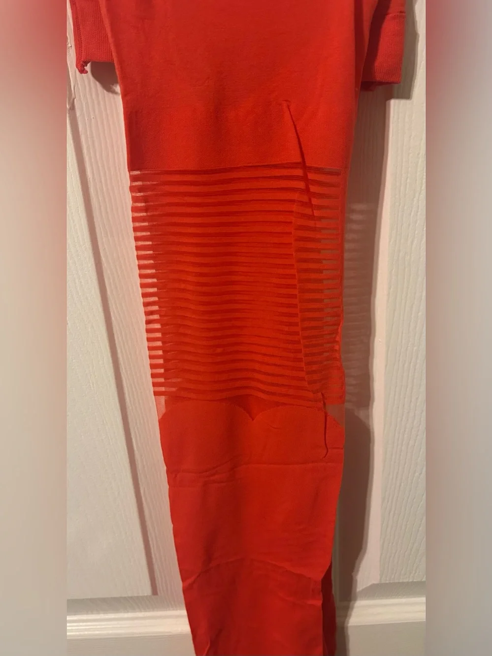 kate spade  Bright Orange  Striped Hosiery Tight Pompell S/M Japan New (Open)